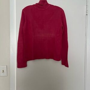 Elegant Red Turtleneck Sweater